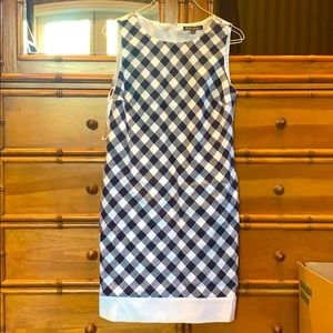 BROOKS BROTHER Blue/white DRESS SIZE 10